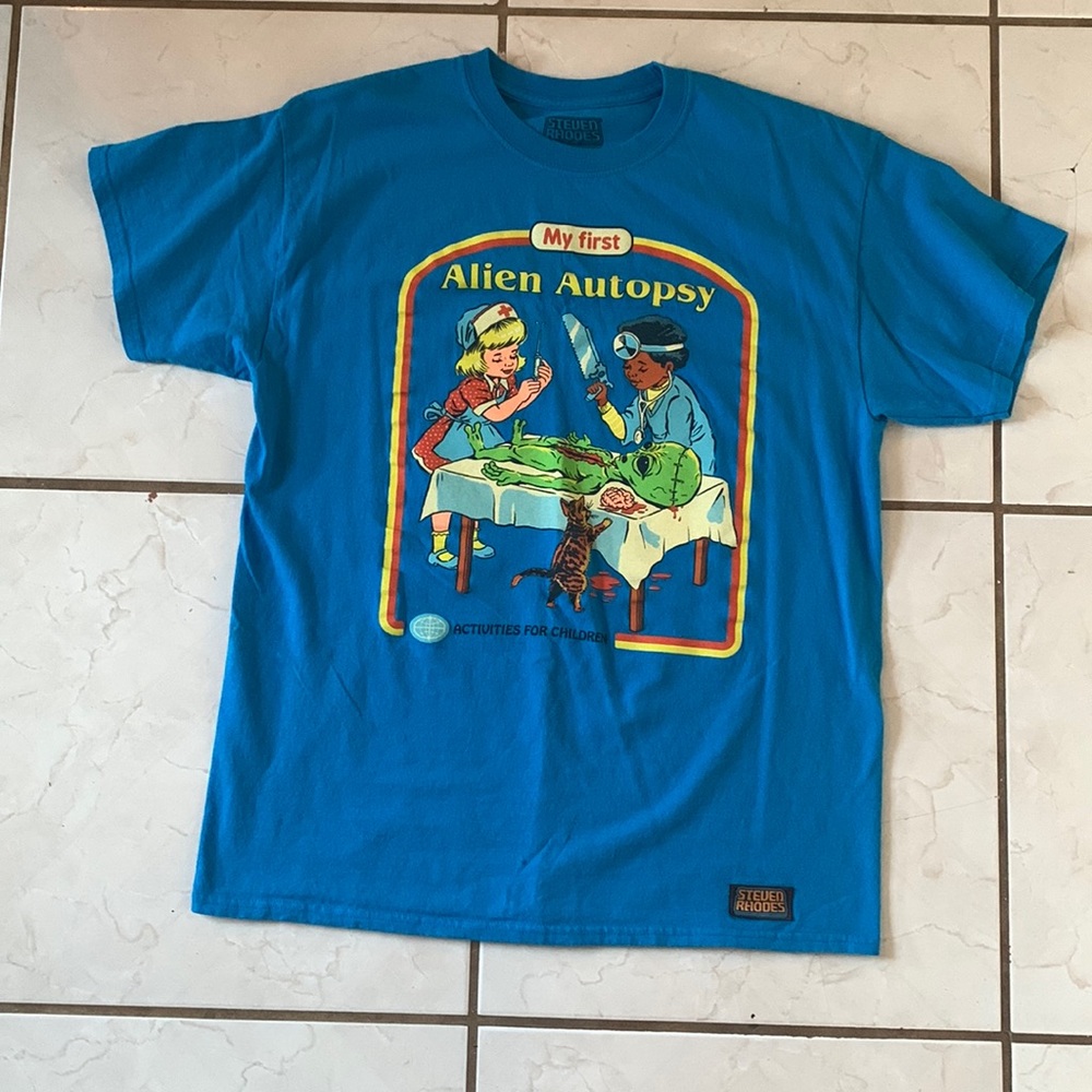 Steven Rhodes My first Alien Autopsy Tshirt